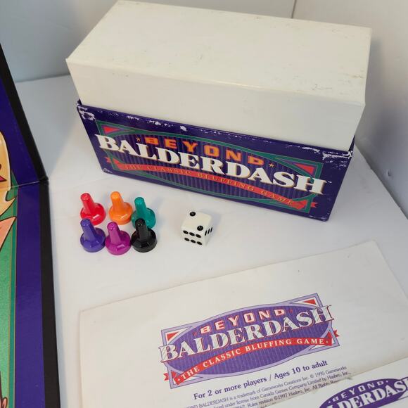 Beyond Balderdash The Classic Bluffing Game 1997 Parker Brothers USA Game Night - Picture 5 of 13